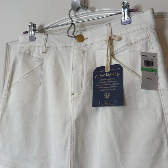 Democracy Absolution Skyrise Cargo Midi Skirt White Size 12 - Picture 5 of 13